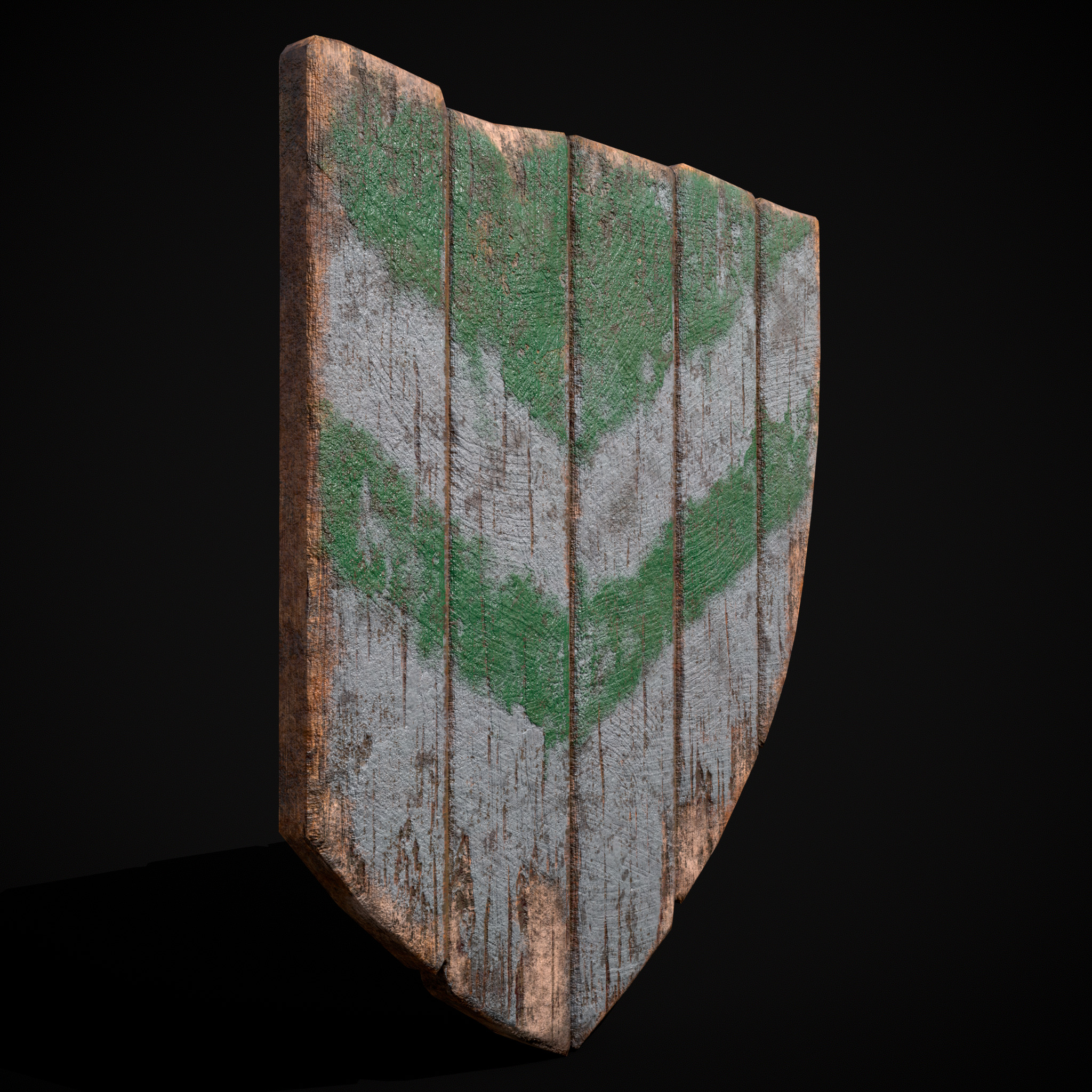 Striped GW Coat of Arms Low-poly 3D model_3