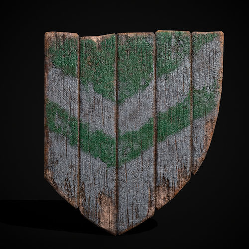 Striped GW Coat of Arms Low-poly 3D model