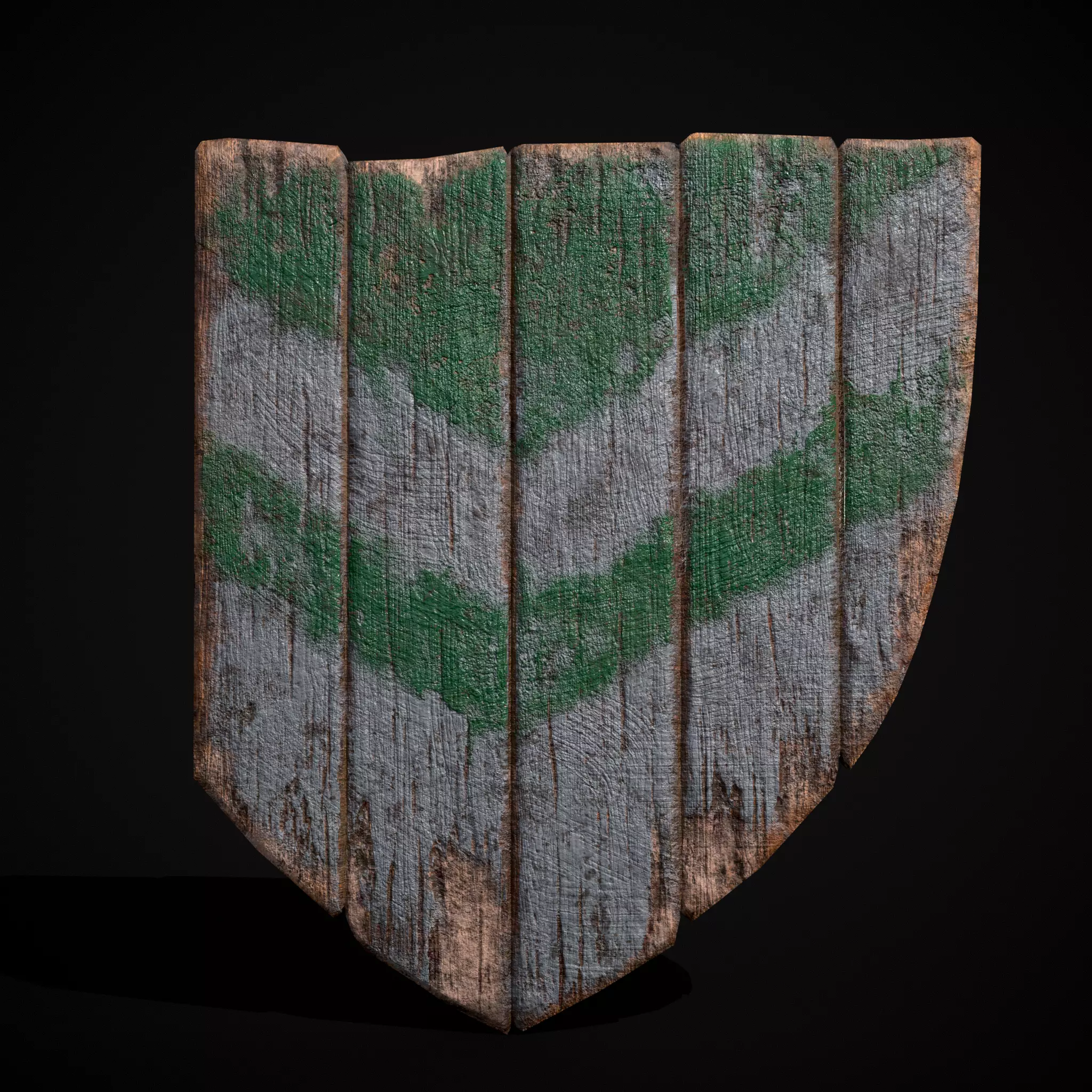 Striped GW Coat of Arms Low-poly 3D model_0