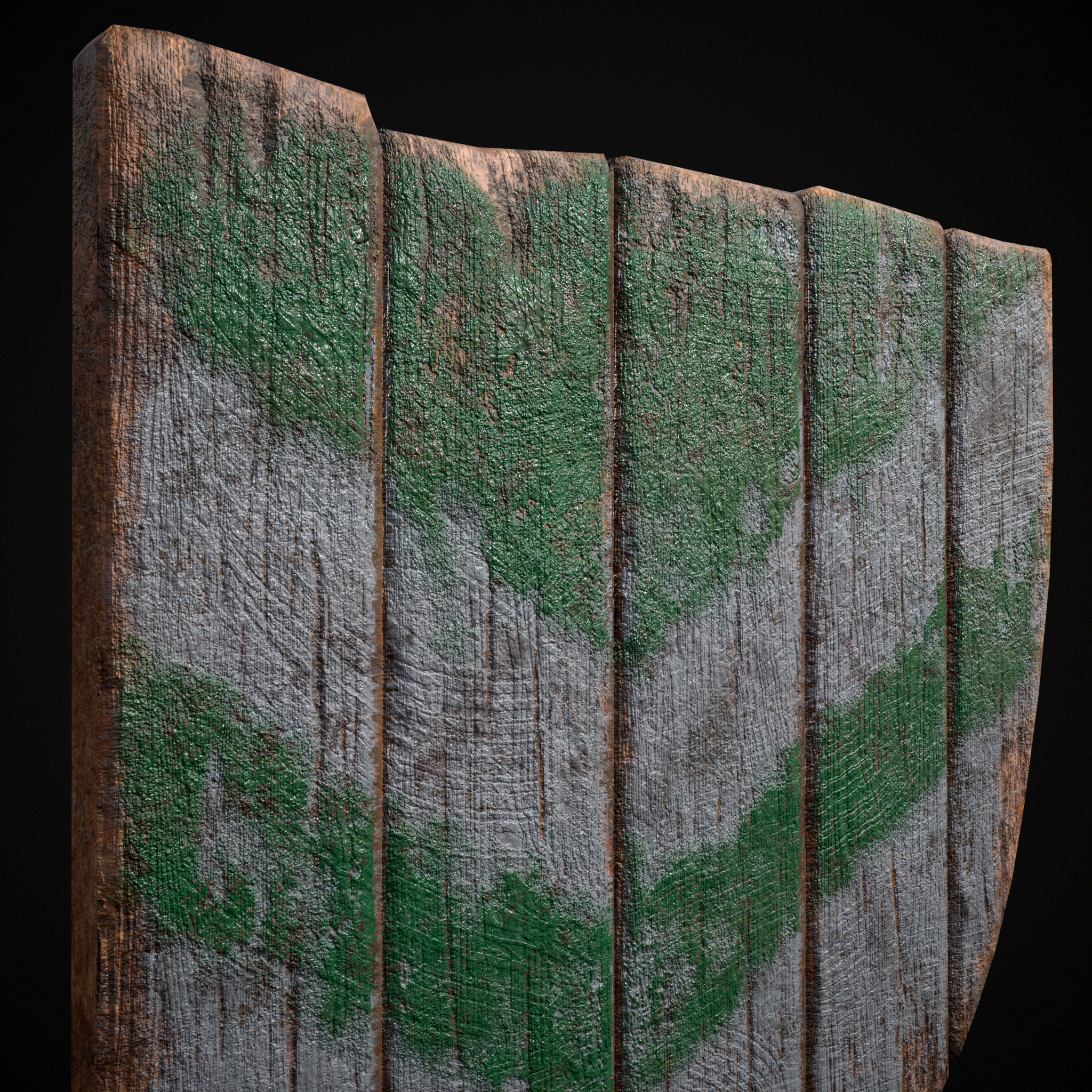 Striped GW Coat of Arms Low-poly 3D model_20