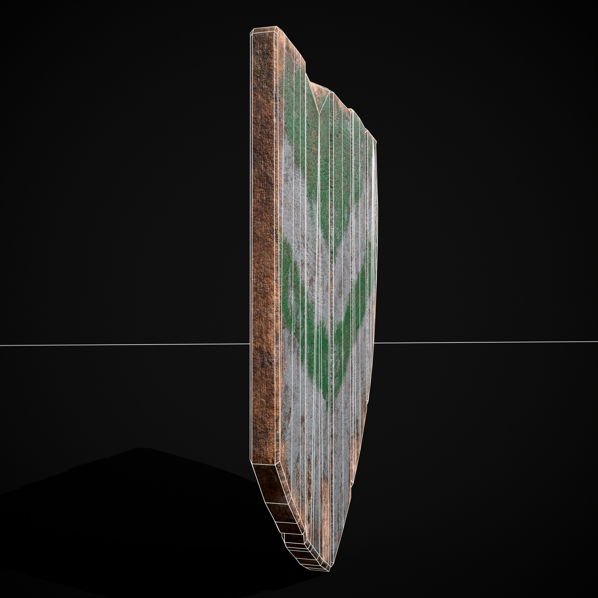 Striped GW Coat of Arms Low-poly 3D model_6