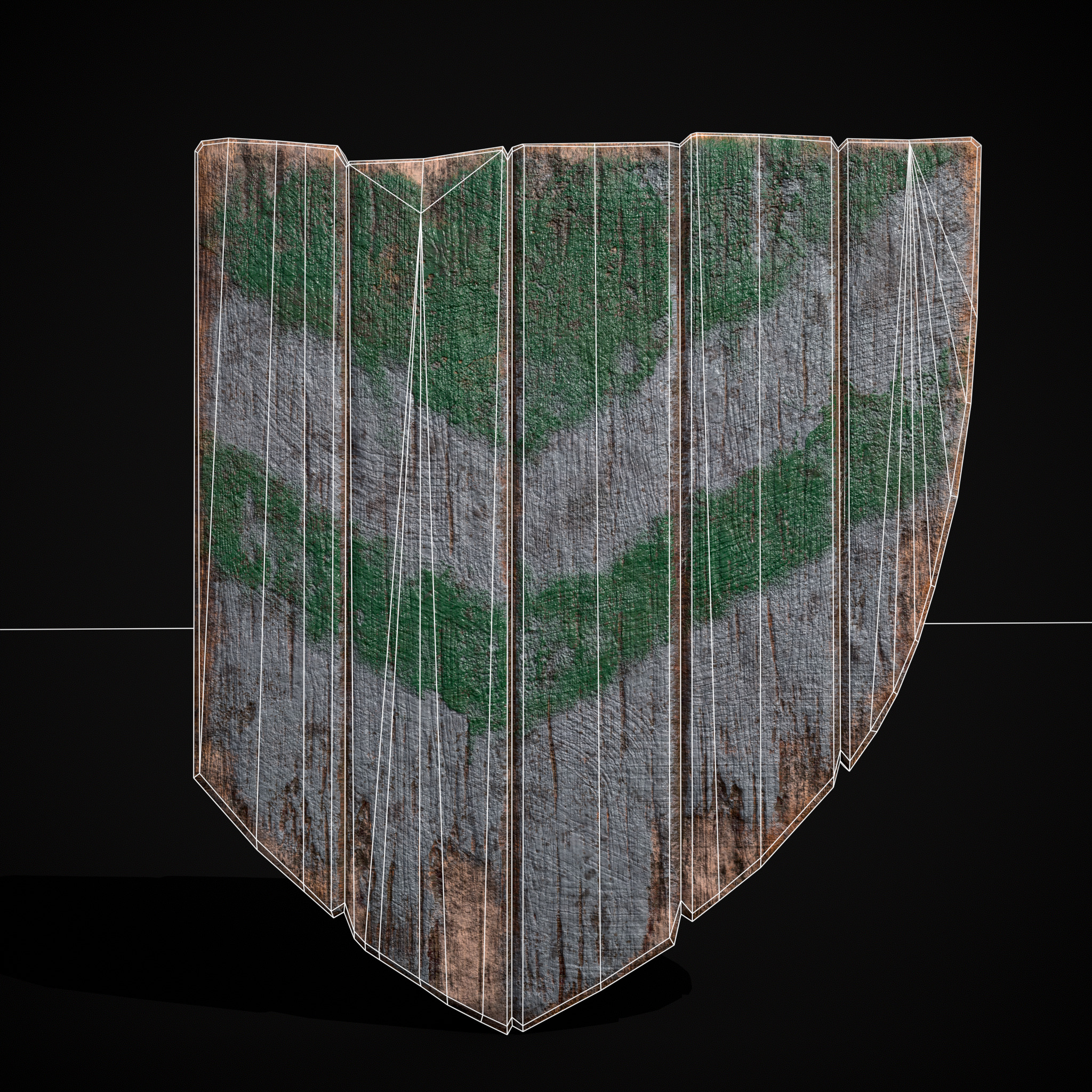 Striped GW Coat of Arms Low-poly 3D model_22