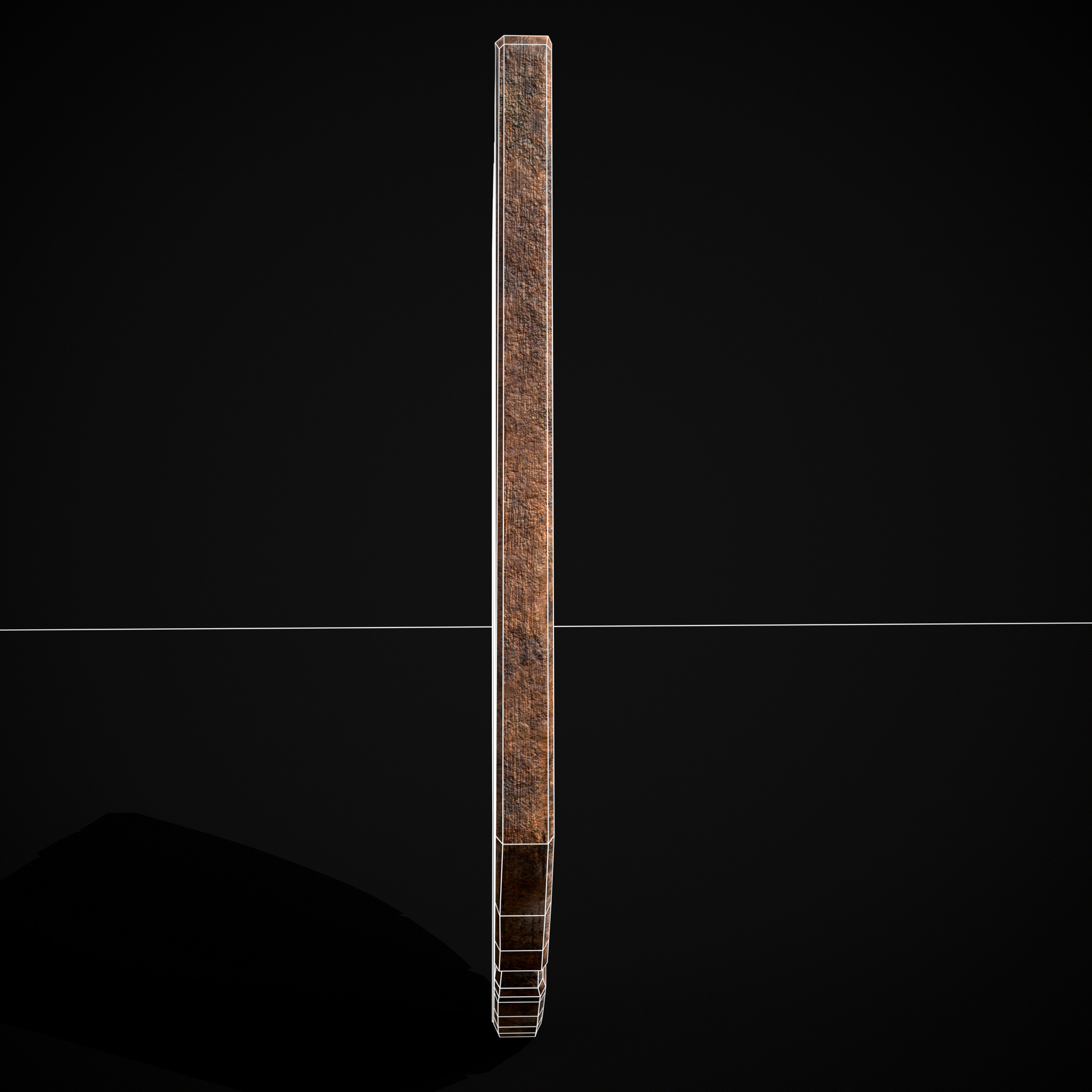 Striped GW Coat of Arms Low-poly 3D model_14