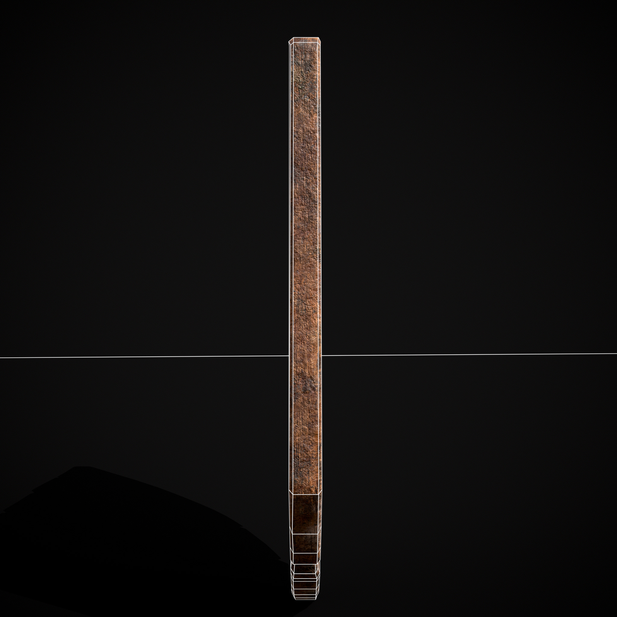 Striped GW Coat of Arms Low-poly 3D model_8