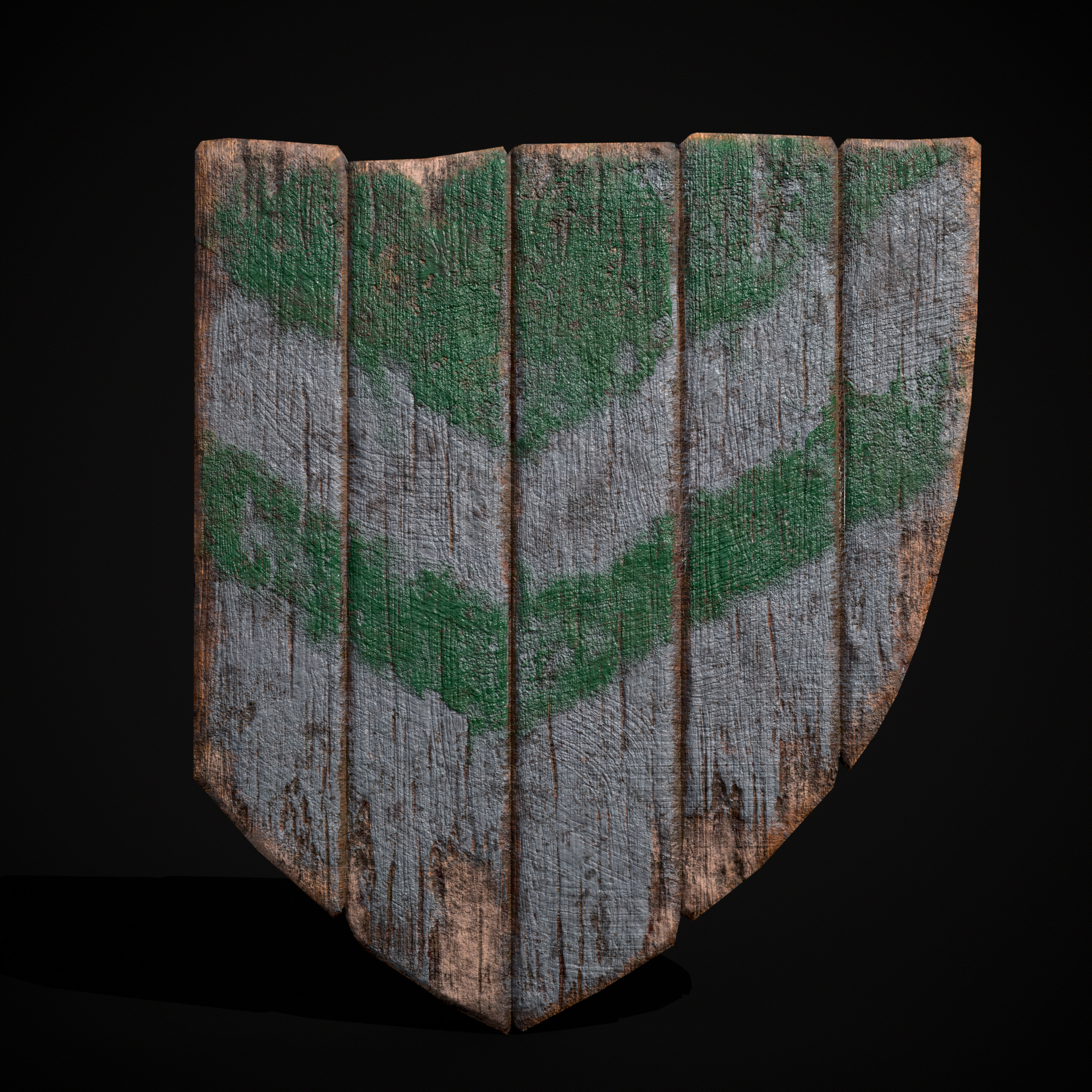 Striped GW Coat of Arms Low-poly 3D model_21