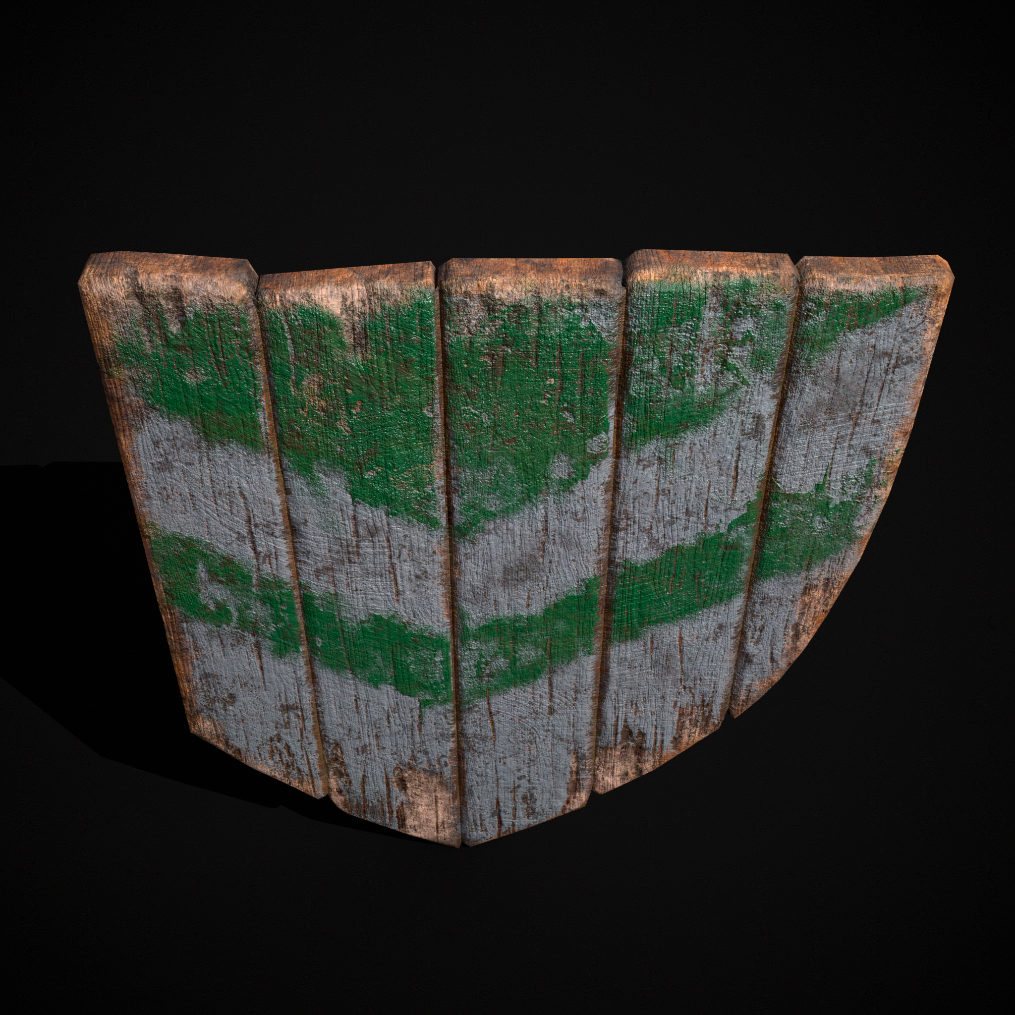 Striped GW Coat of Arms Low-poly 3D model_15