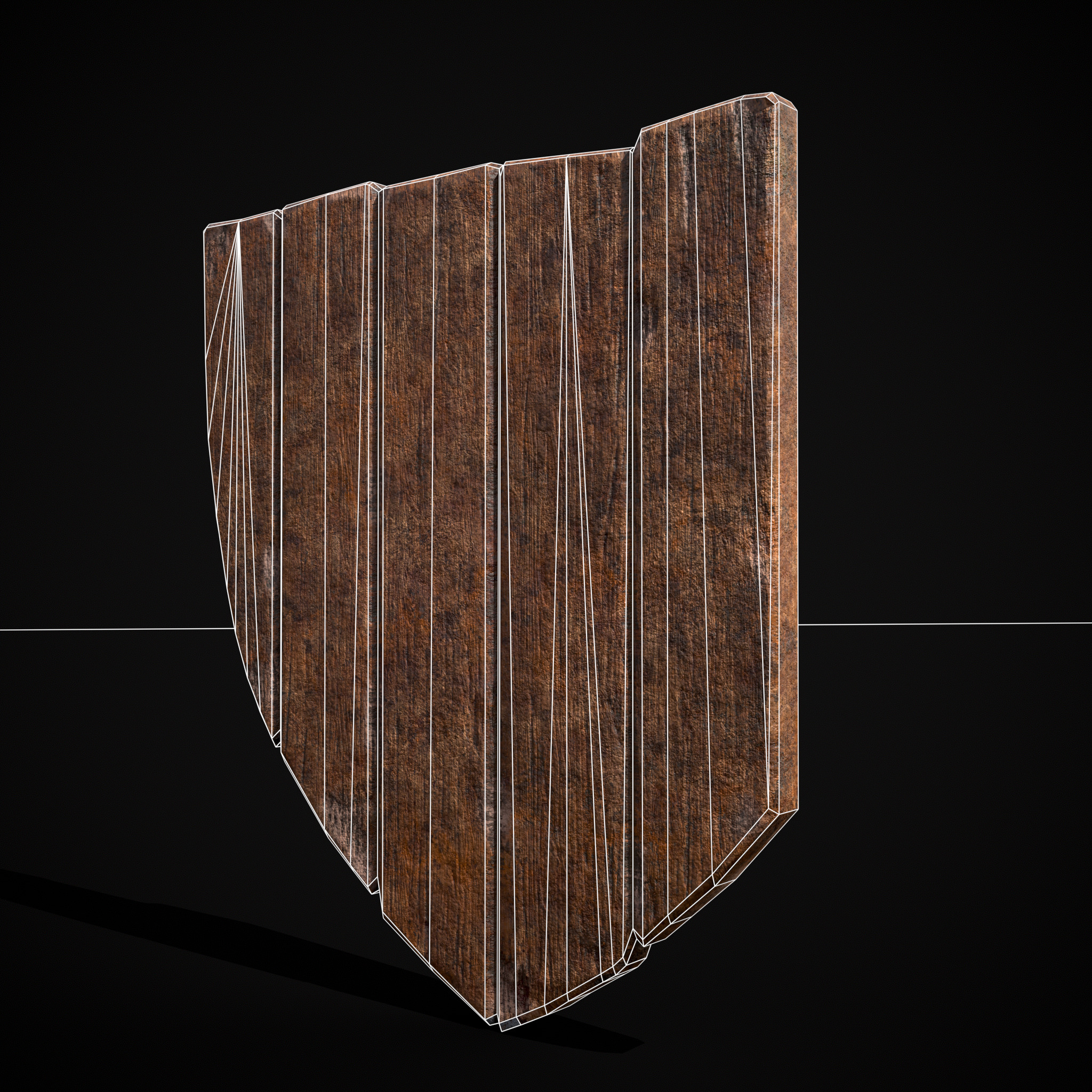 Striped GW Coat of Arms Low-poly 3D model_10