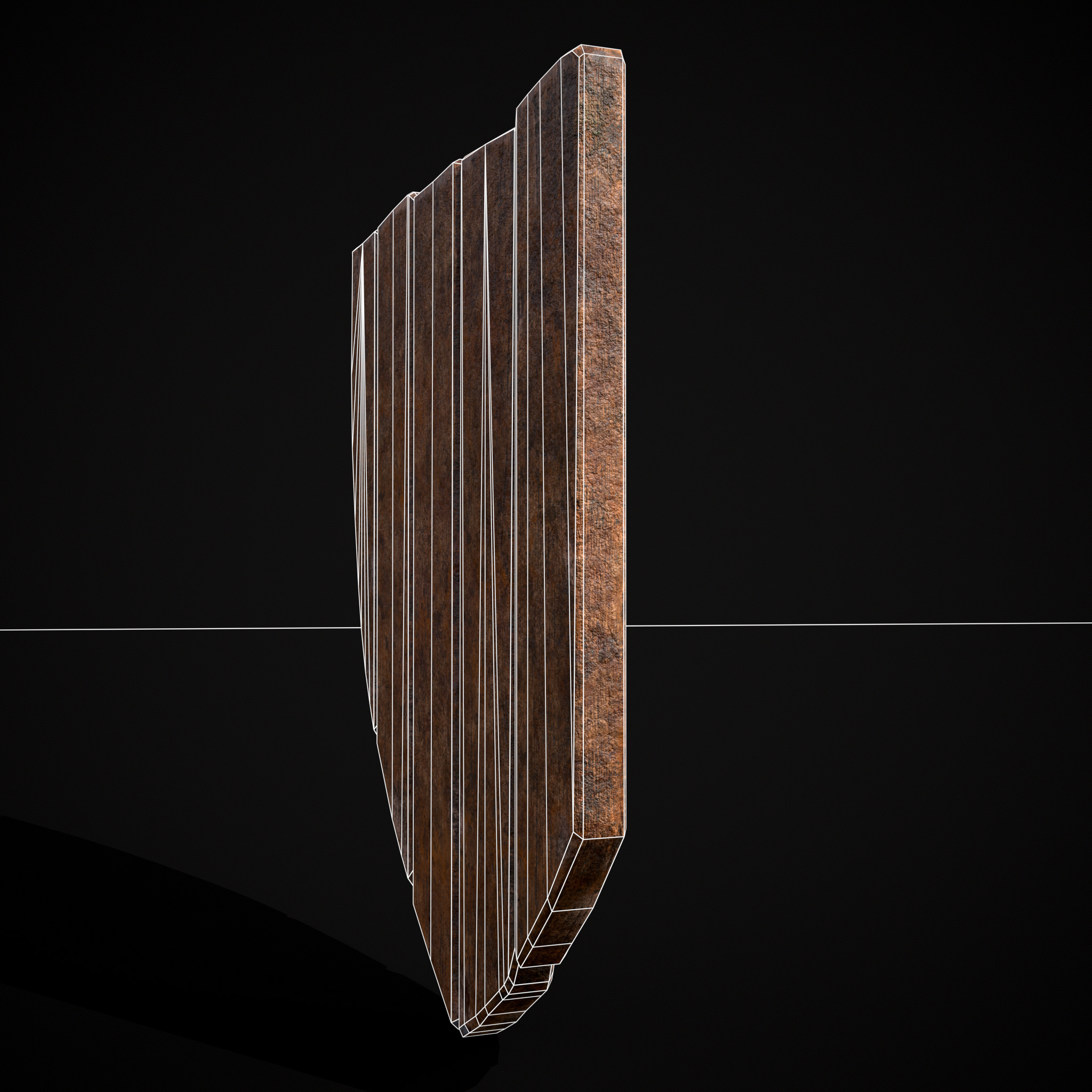 Striped GW Coat of Arms Low-poly 3D model_12