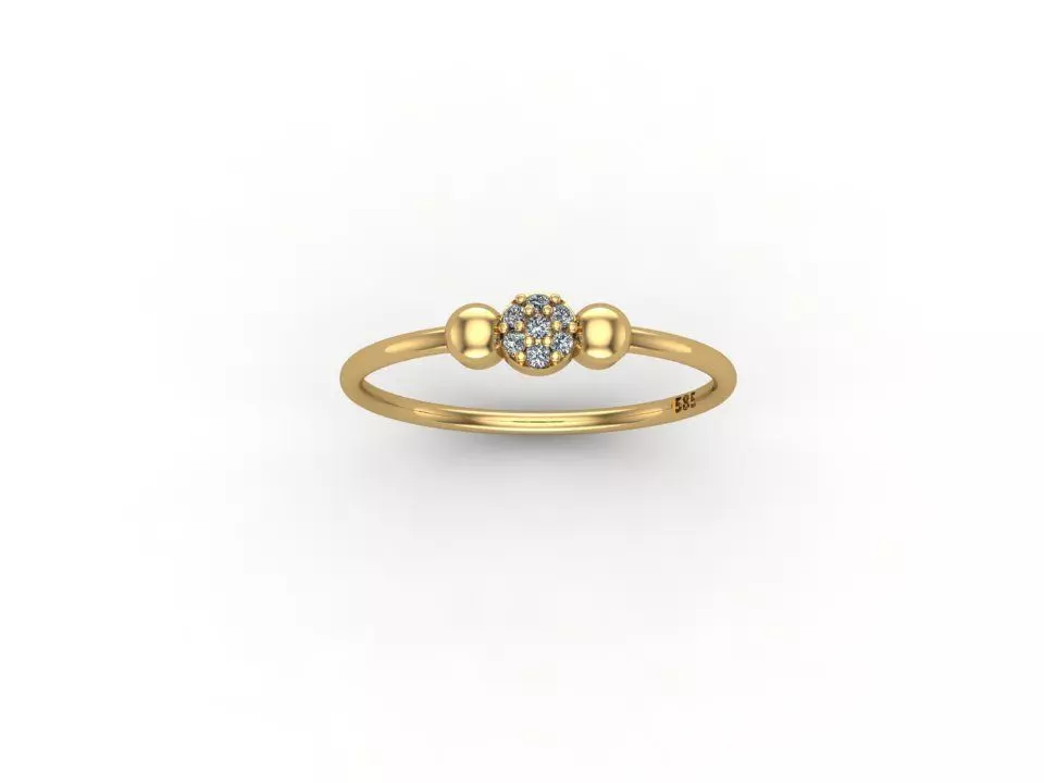 gold ring pint model 3d stl 3D print model