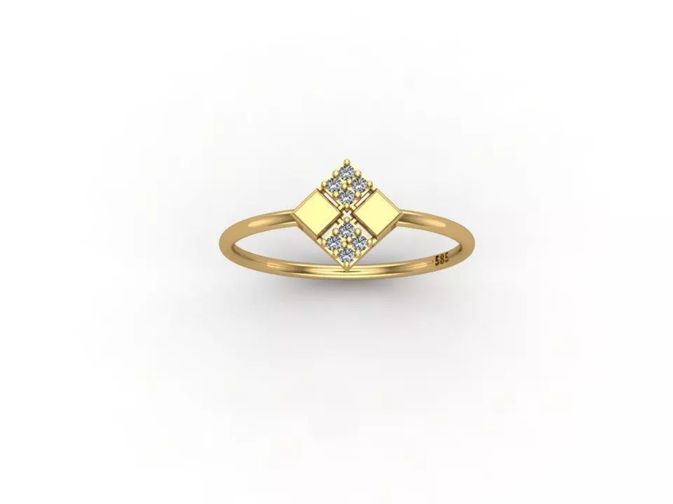 gold ring pint model 3d stl 3D print model