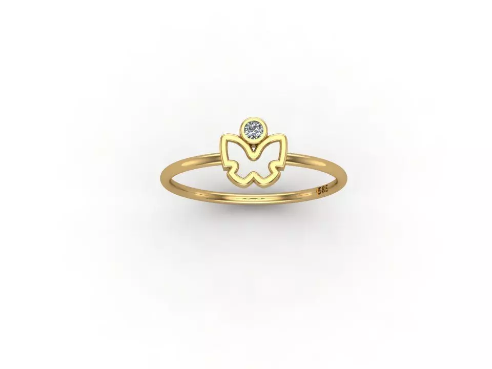 gold ring pint model 3d stl 3D print model