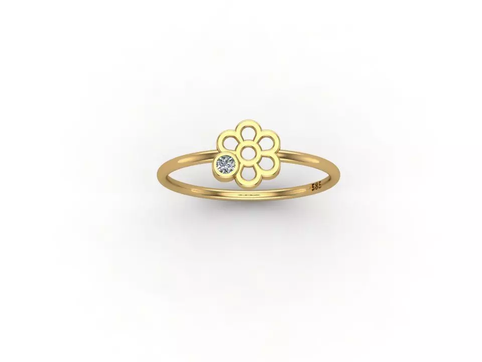 gold ring pint model 3d stl 3D print model