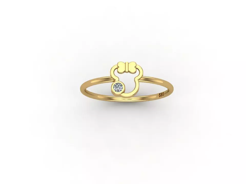 gold ring pint model 3d stl 3D print model