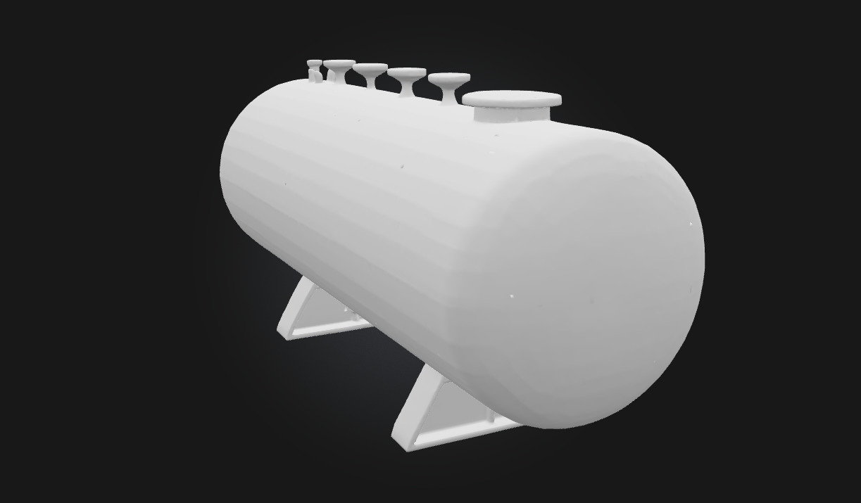 Rusty Storage Tank  Industrial Relic 3D model_4