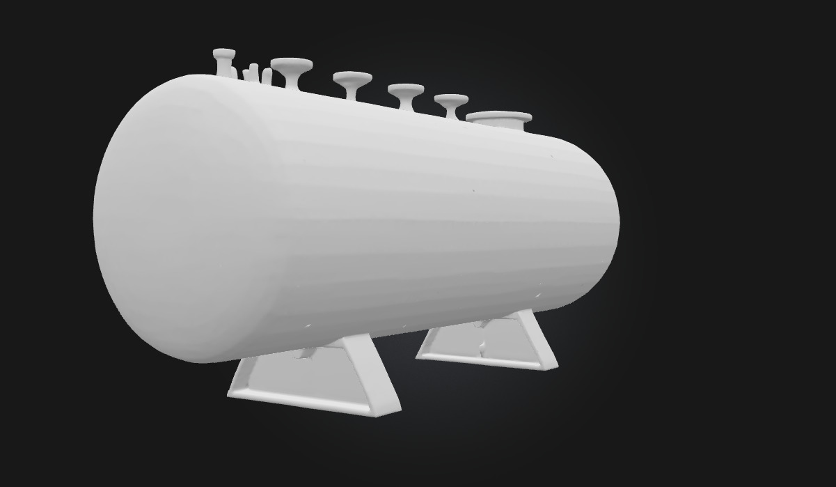 Rusty Storage Tank  Industrial Relic 3D model_5