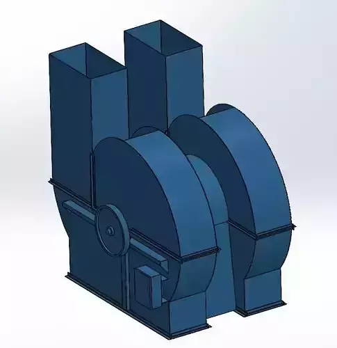 Ventilator centrifugal dublu