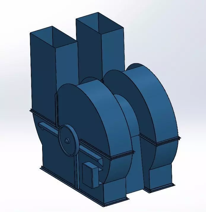 Ventilator centrifugal dublu 3D model_0