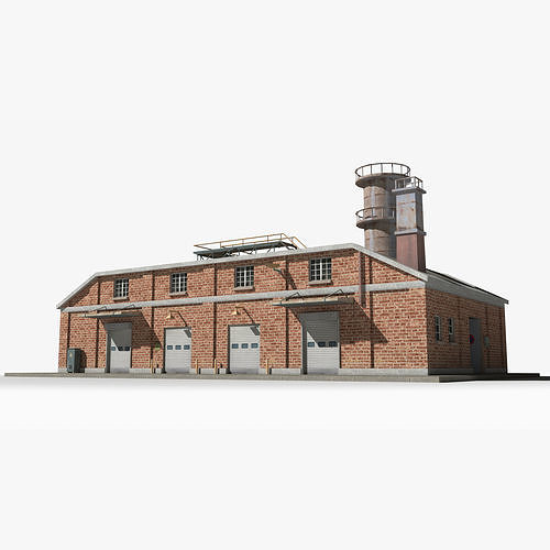 Factory xx13 Low-poly 3D model