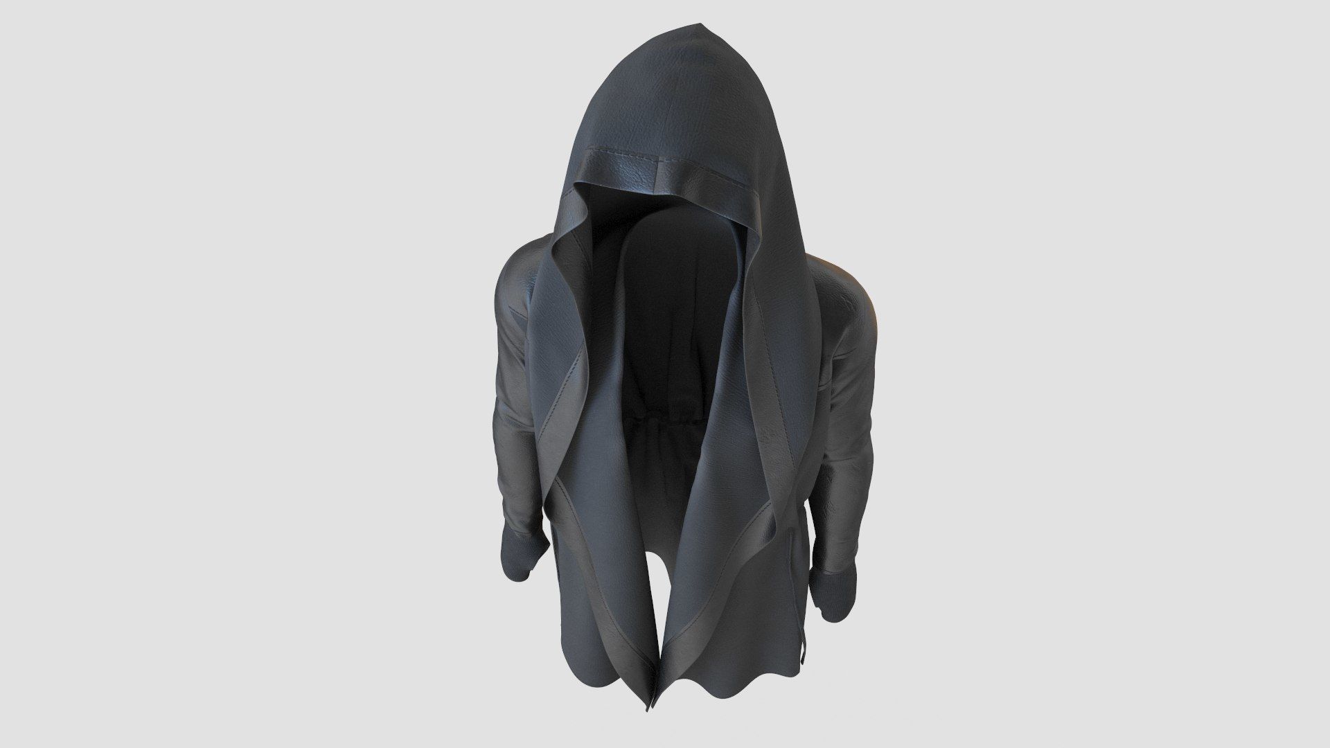 Black Cloak 3D Model - Game Ready PBR Subdivision-Ready Low-poly 3D model_4
