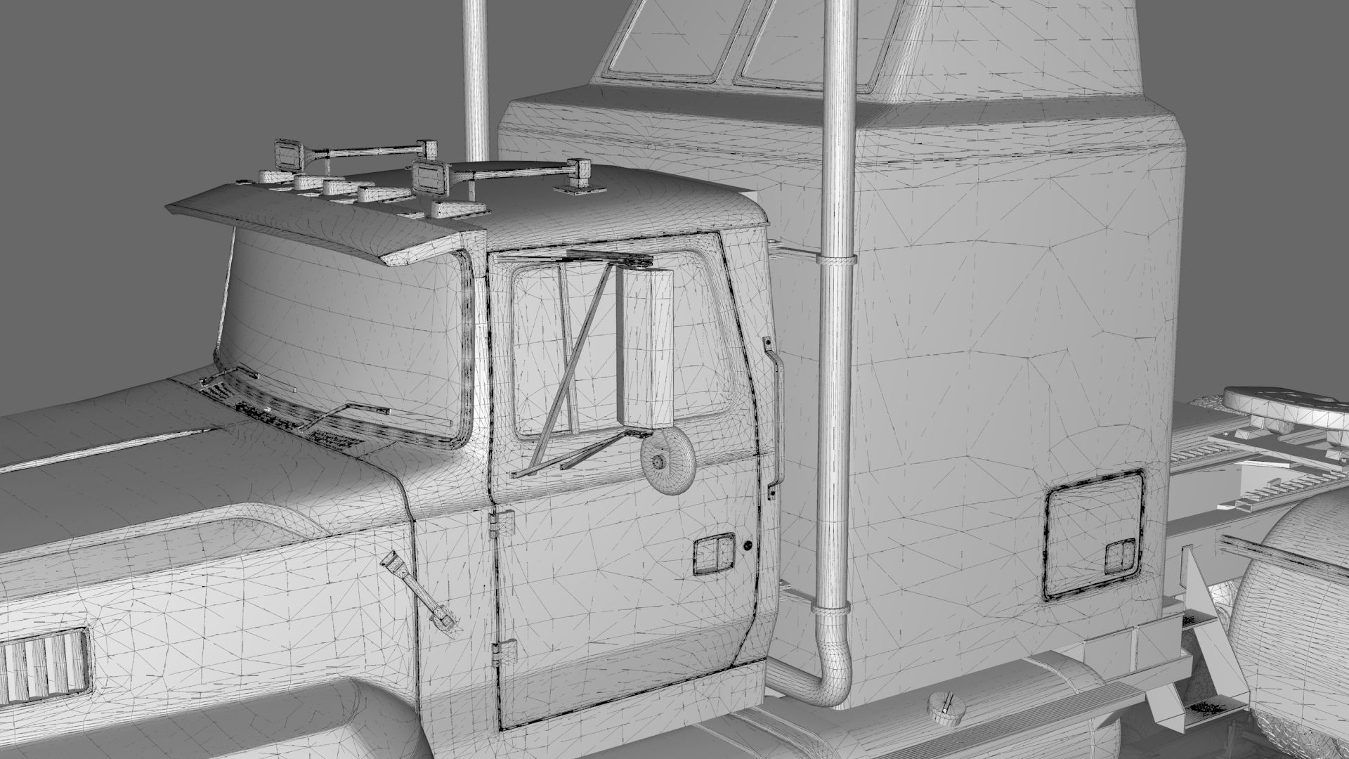 LTL 9000 Sleeper Cab Tandem 3D Model BLENDER 3D model_37