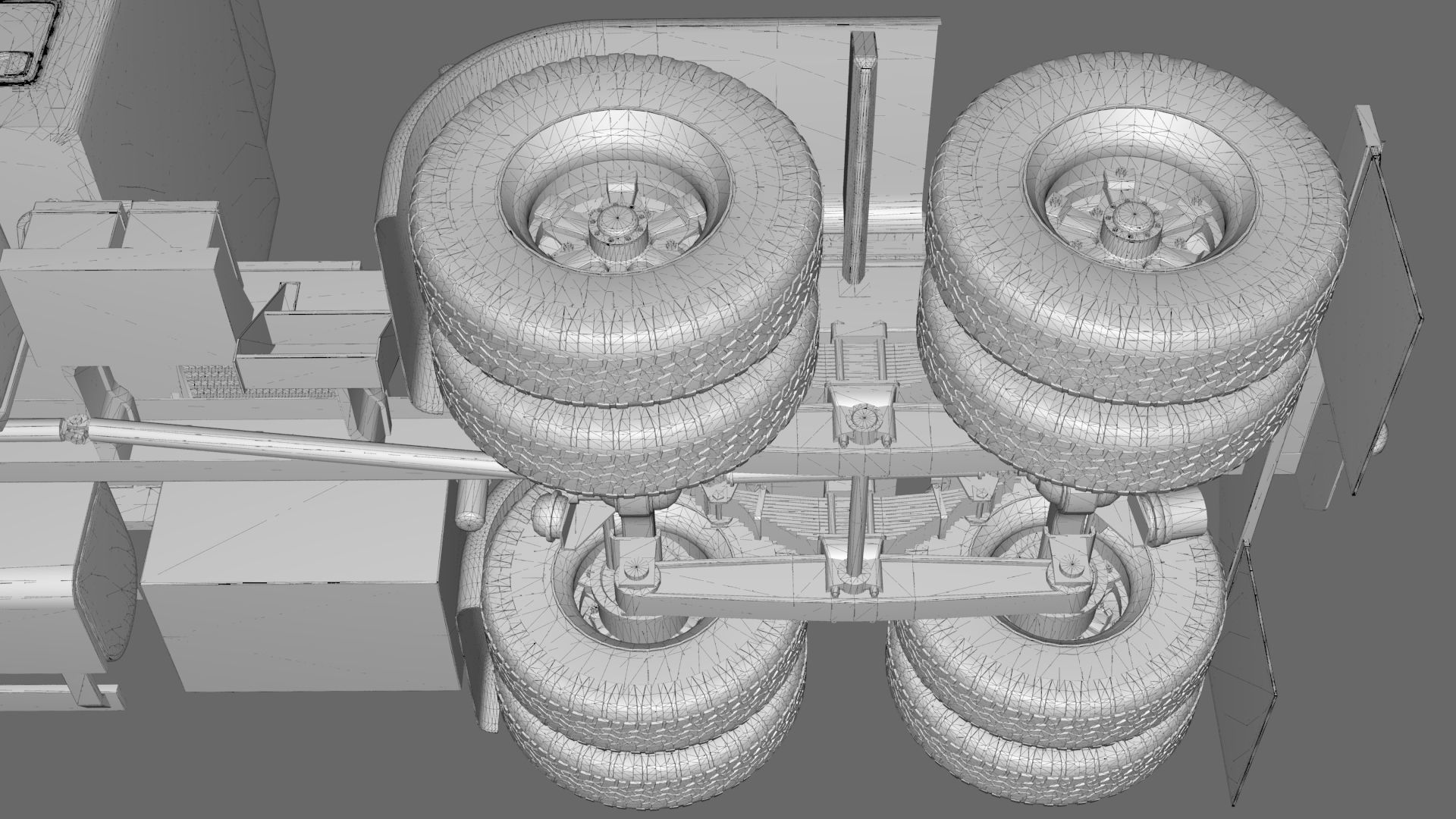 LTL 9000 Sleeper Cab Tandem 3D Model BLENDER 3D model_44