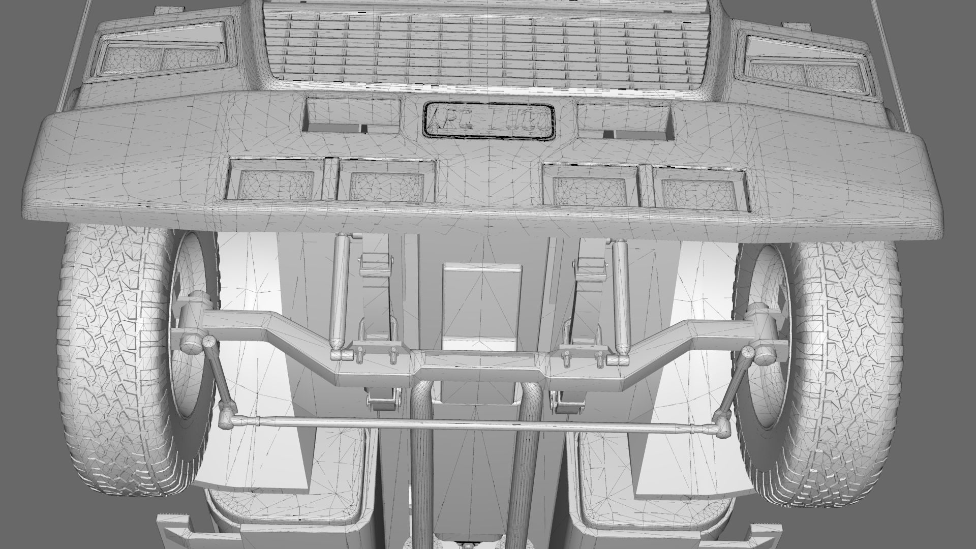 LTL 9000 Sleeper Cab Tandem 3D Model BLENDER 3D model_42