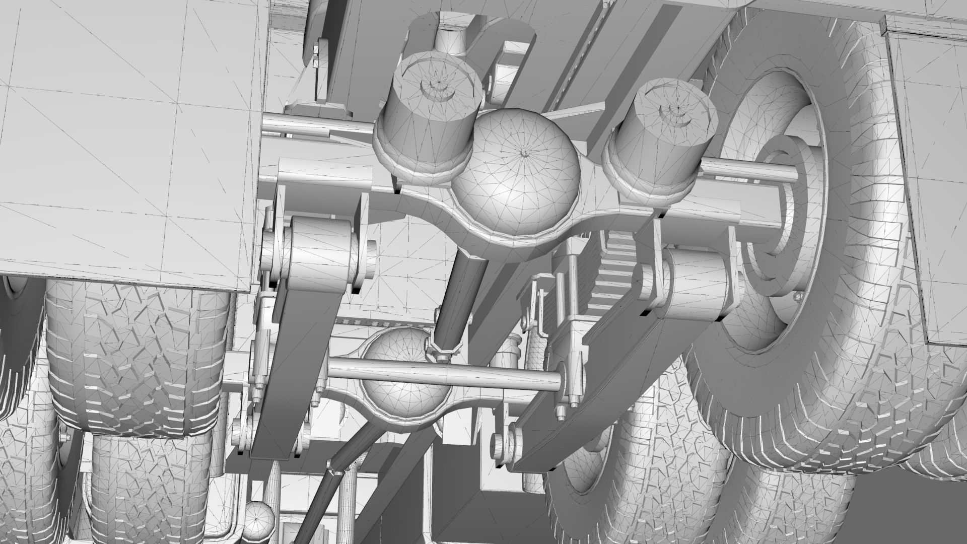 LTL 9000 Sleeper Cab Tandem 3D Model BLENDER 3D model_49