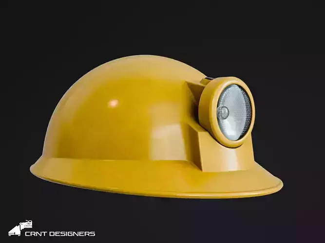 Miner Helmet 3D model