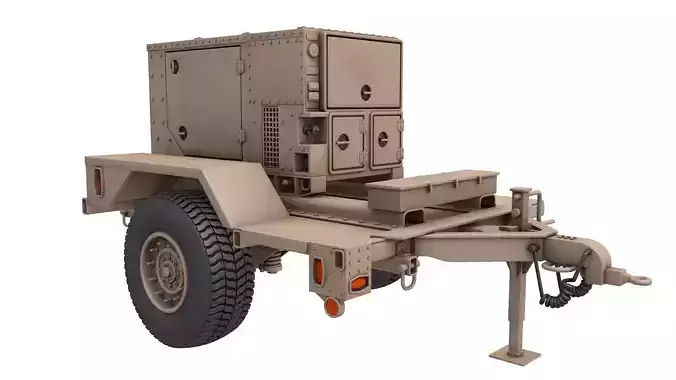 Military Generator MEP 803A 3D model