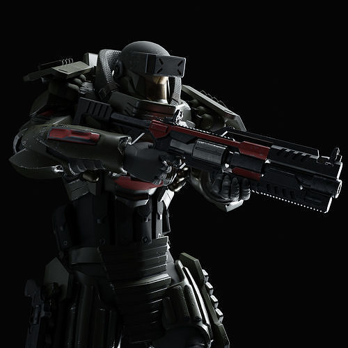 Heavy Juggernaut Armor 3D model