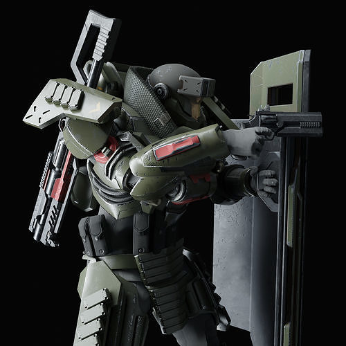 Heavy Juggernaut Armor 3D model