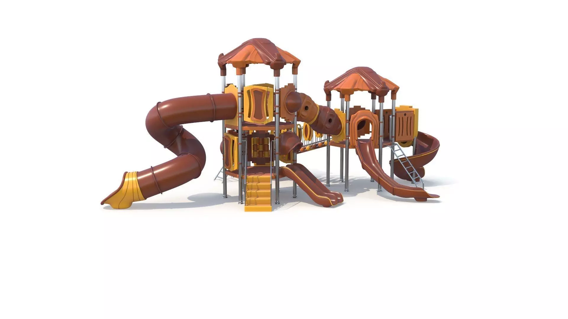 Outdoor Kids Playground Low-poly 3D model_0