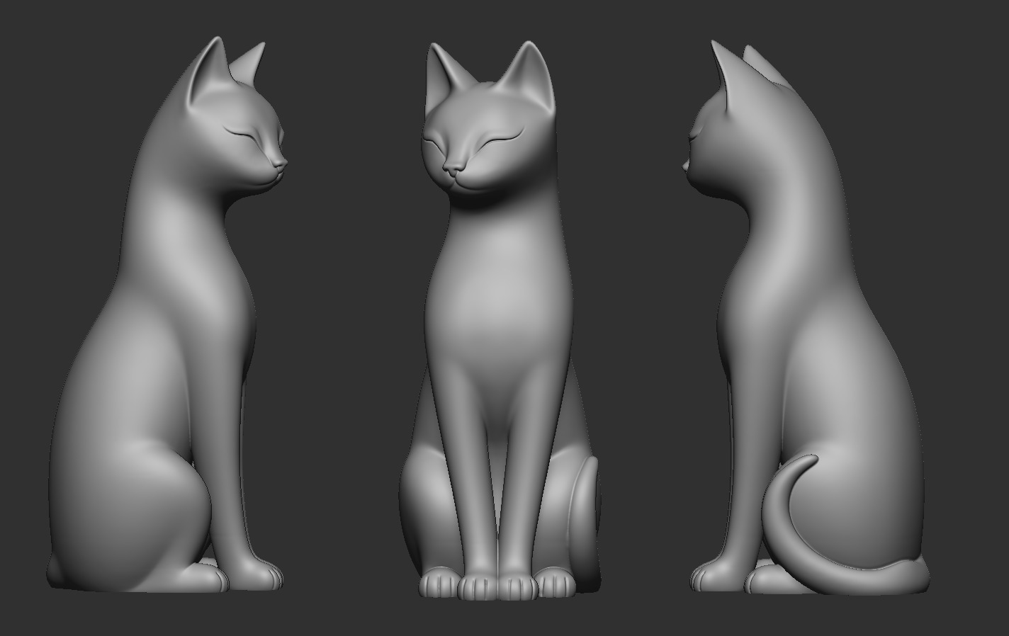 Cat Decoration 3D print model_16
