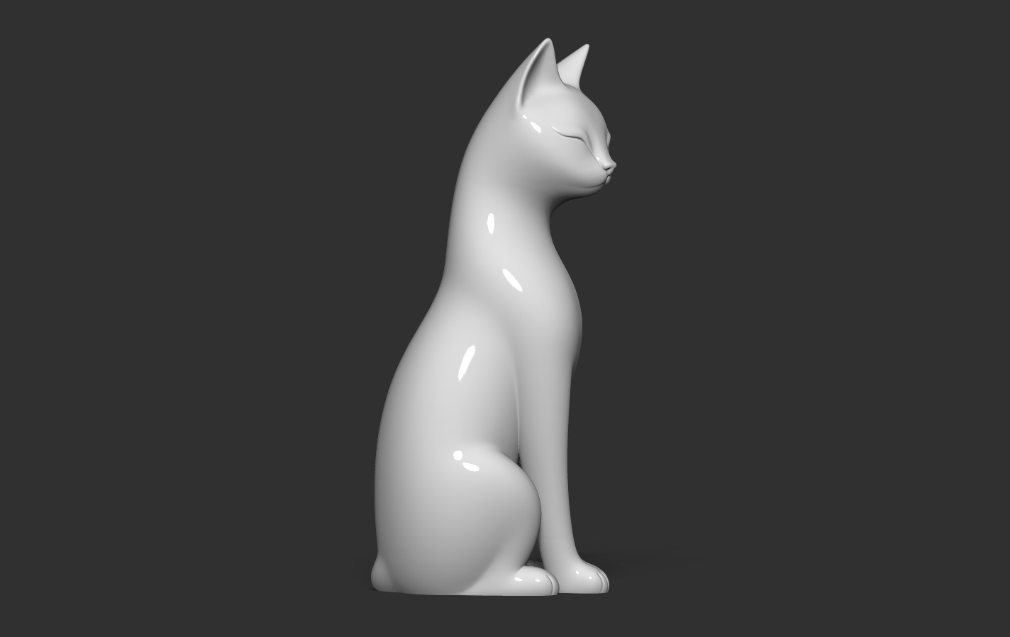 Cat Decoration 3D print model_13