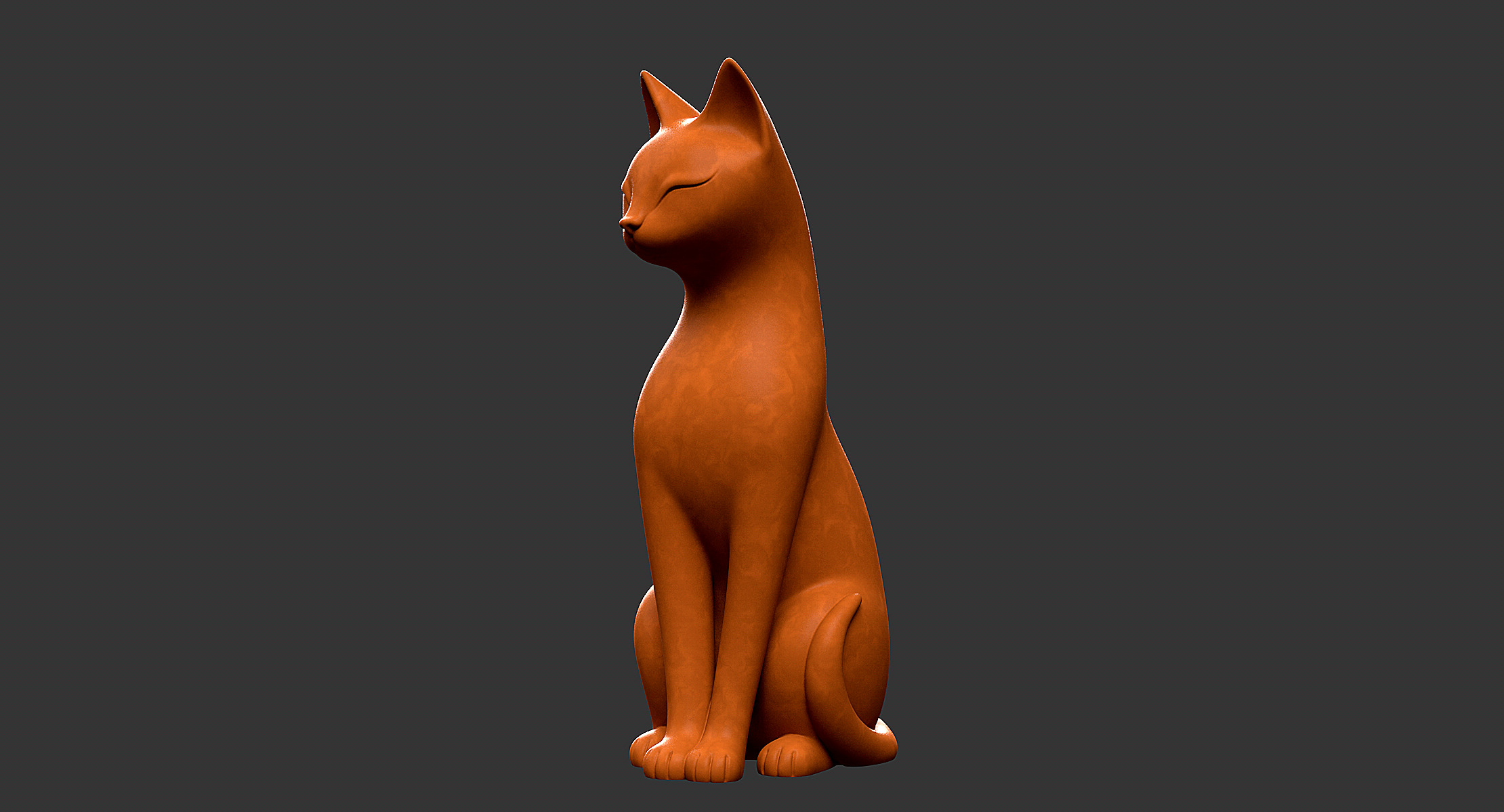 Cat Decoration 3D print model_6