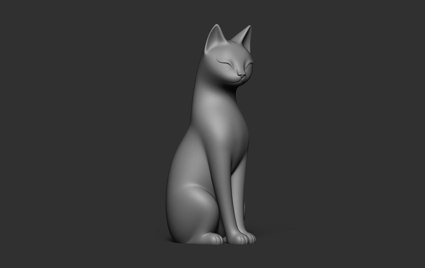 Cat Decoration 3D print model_8