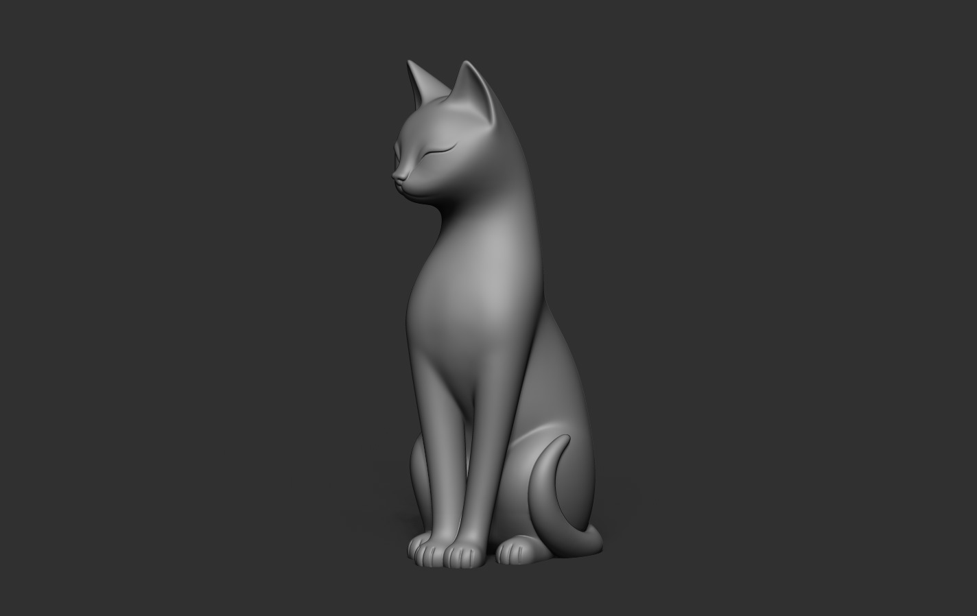 Cat Decoration 3D print model_7