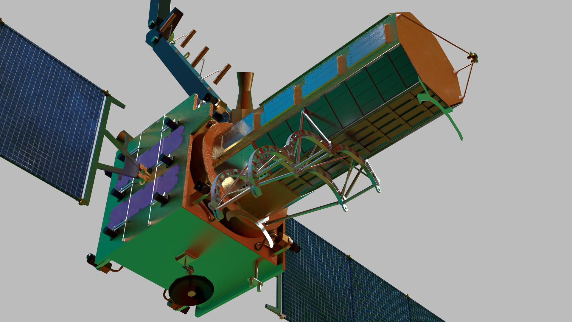 NISAR Satellite ISRO - NASA Joint Mission 3D print model_5