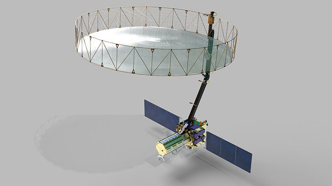 NISAR Satellite ISRO - NASA Joint Mission 3D print model