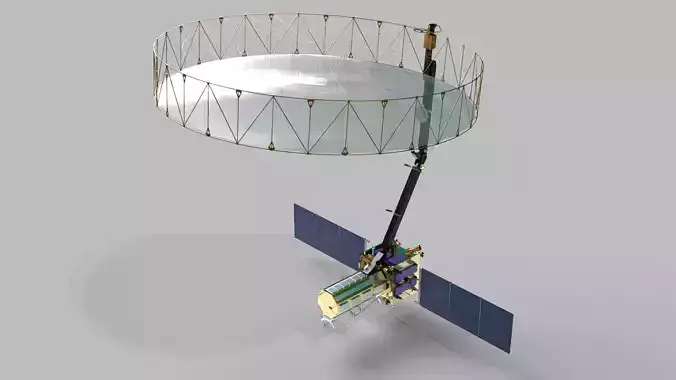NISAR Satellite ISRO - NASA Joint Mission 3D print model