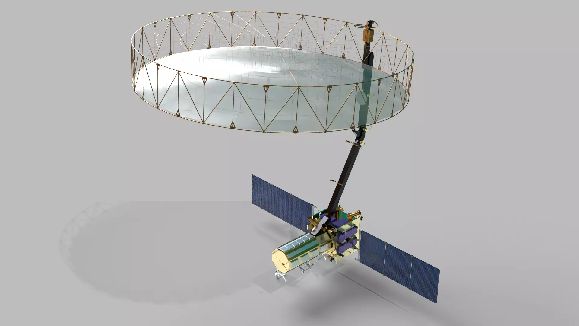 NISAR Satellite ISRO - NASA Joint Mission 3D print model_0