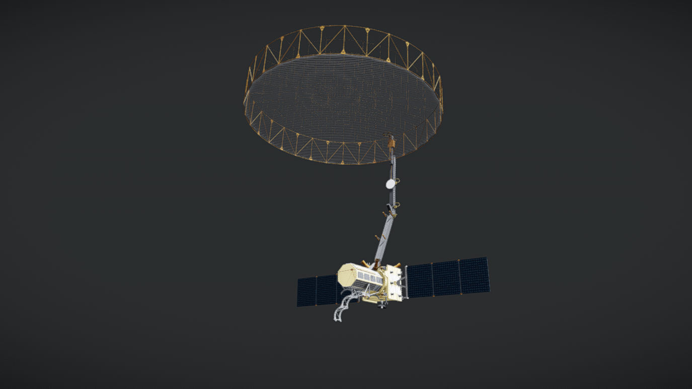 NISAR Satellite ISRO - NASA Joint Mission 3D print model_8