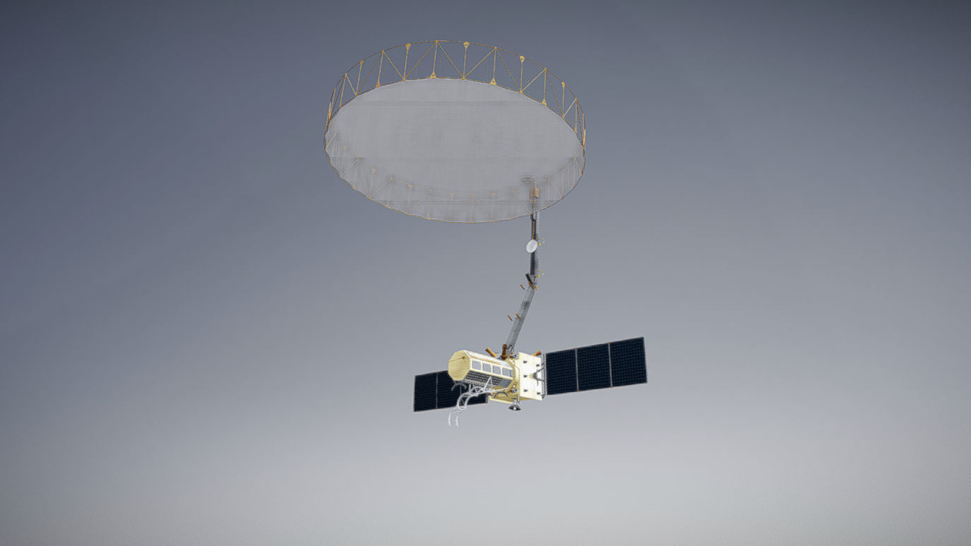 NISAR Satellite ISRO - NASA Joint Mission 3D print model_10