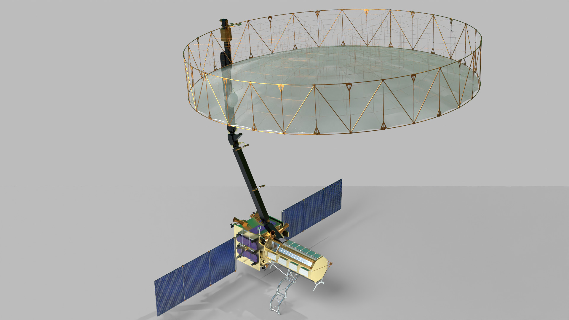 NISAR Satellite ISRO - NASA Joint Mission 3D print model_7