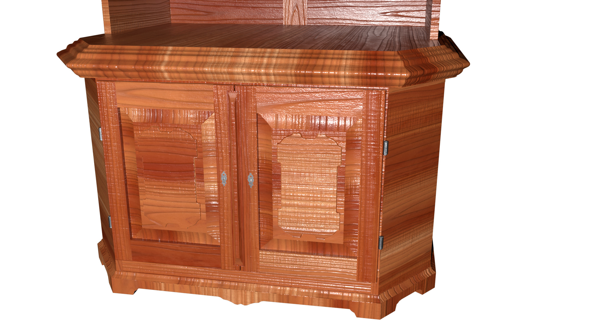 Vintage Cabinet Low-poly 3D model Low-poly 3D model_2