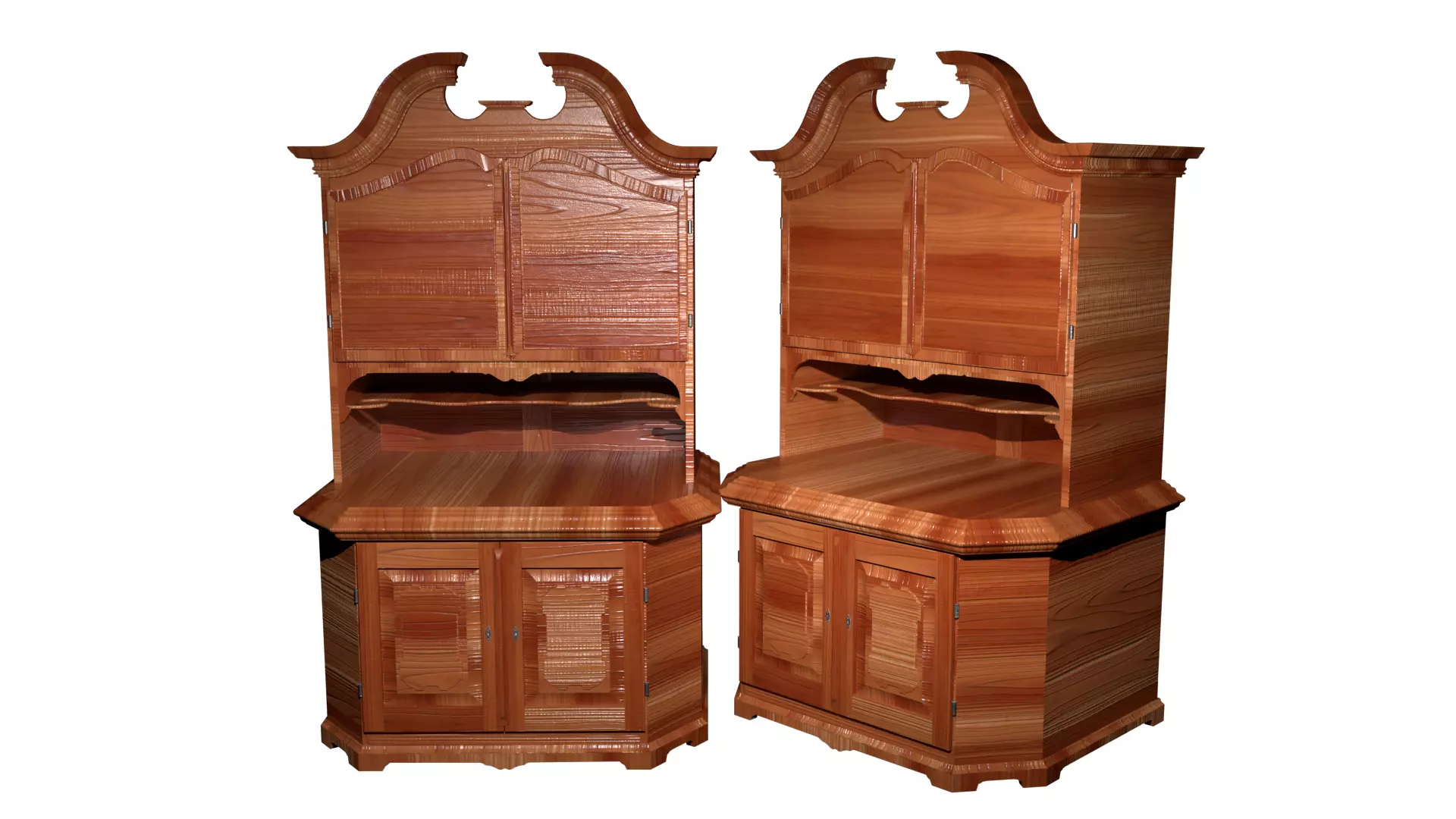 Vintage Cabinet Low-poly 3D model Low-poly 3D model_0