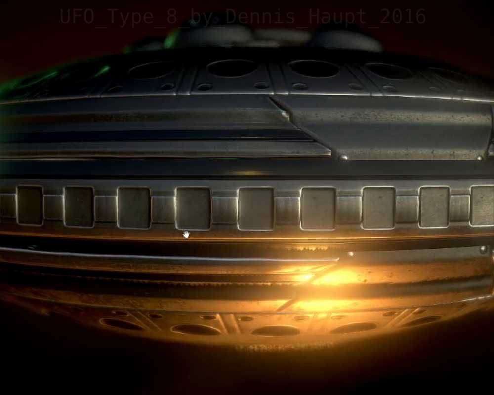 UFO Type 8 Animated and Game Ready Low-poly 3D model_65