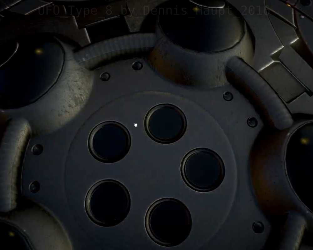 UFO Type 8 Animated and Game Ready Low-poly 3D model_93