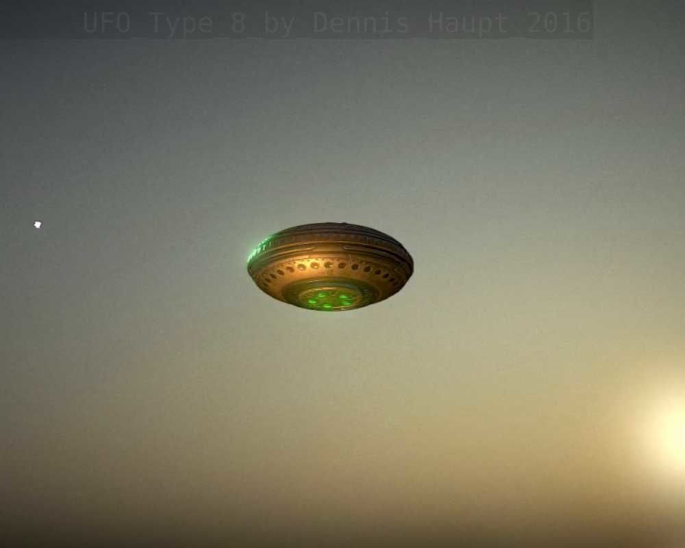 UFO Type 8 Animated and Game Ready Low-poly 3D model_140