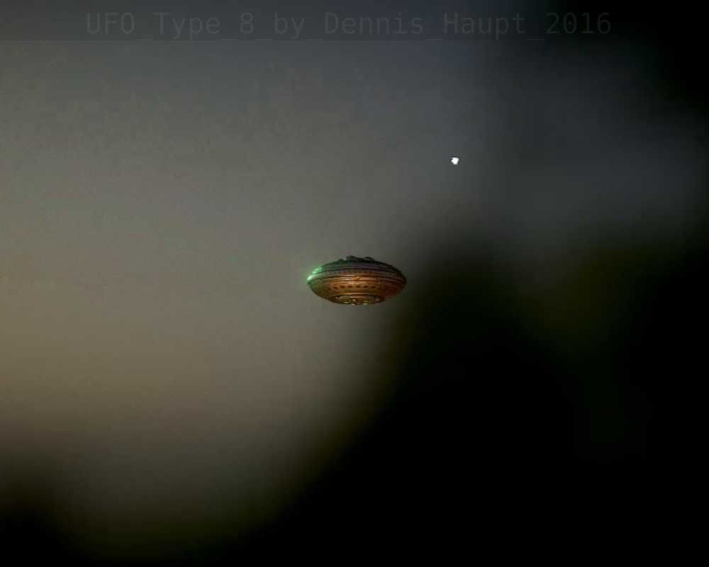 UFO Type 8 Animated and Game Ready Low-poly 3D model_128